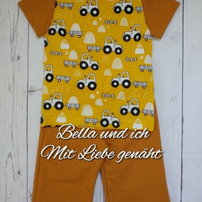 Kurzarm Set "Traktorliebe" - Größe 98/104